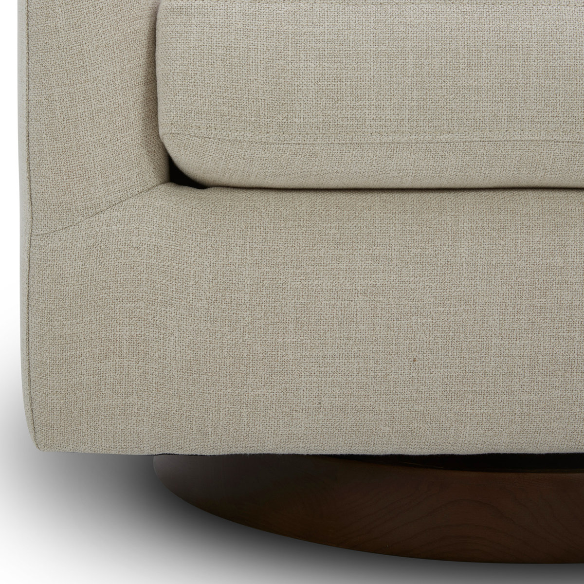 Bennett Upholstered Swivel Barrel Chair